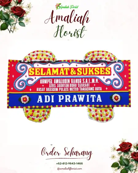 Papan Bunga Ucapan Selamat Meteseh